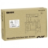 TOOKY TOY Kuchnia Drewniana  9w1 Agd Akcesoria Mapa Zielona