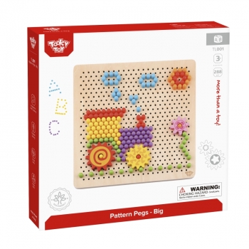 TOOKY TOY Mozaika Montessori Układanka z Pinezkami Wpinaczka 88 el.