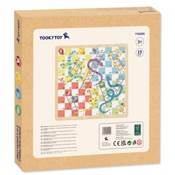 TOOKY TOY Gry Planszowe  Logiczne 2w1 Ludo Chińczyk + Uwolnij Zwierzątka