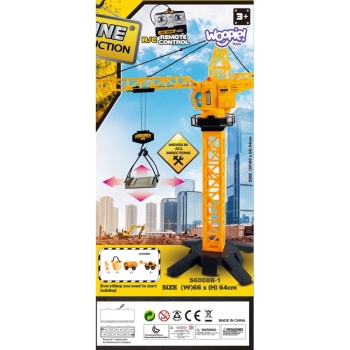 WOOPIE Dźwig Żuraw Zdalnie Sterowany 103 cm R/C Ciężarówka Koparka  + 4 Akc.