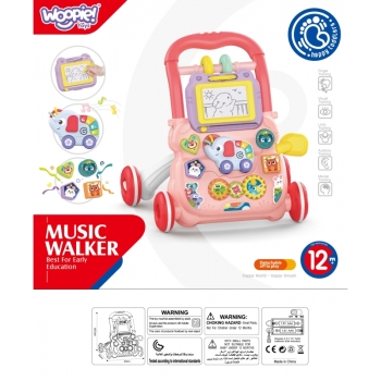WOOPIE BABY Interaktywny Chodzik Pchacz Muzyczny + Znikopis