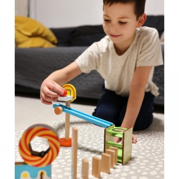 TOOKY TOY Tor Kulkowy Kulodrom Domino