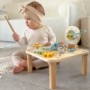 WOOPIE GREEN Drewniany Stolik Edukacyjny Muzyczny Labirynt Sensoryczny 5W1