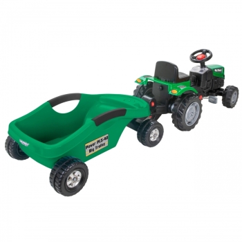 WOOPIE Traktor na Pedały Big PowerTrac z Przyczepą XXL
