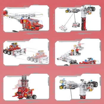WOOPIE Zestaw Konstrukcyjny Creator City Fire Brigade