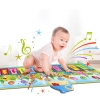 WOOPIE Mata Muzyczna XXL Dinusie 2w1 Pianinko 8 Melodii 110cm