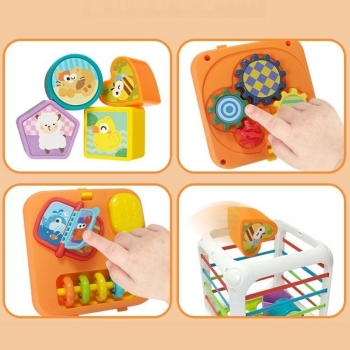 WOOPIE Kostka Edukacyjna Sorter 4w1 Kształty 18m+