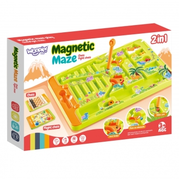 WOOPIE Magnetyczny Labirynt 2w1 Gra Chińczyk
