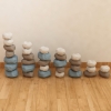 MASTERKIDZ Elastyczny Tor Kulkowy + Gumowe Kamienie Konstrukcyjne 42 el.