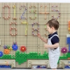 MASTERKIDZ Drewniana Tablica STEM Wolnostojąca XXL w Kształcie Domu + Akcesoria